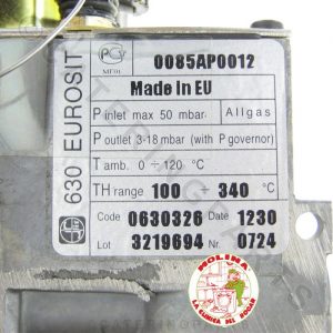 Válvula Termostatica, seguridad, Termopar, gas , Natural, Propano, Butano,Hornos, Planchas Asados, ETC. Eurosit 630