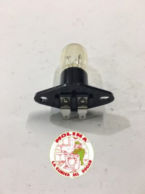Bombilla microondas 25w, 220v, con soporte 2 tornillos.