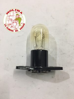Bombilla microondas 25w, 220v, con soporte 2 tornillos.