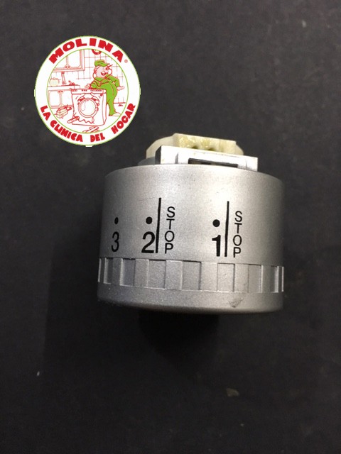 Mando programador lavavajillas Fagor, 3 stop, plateado