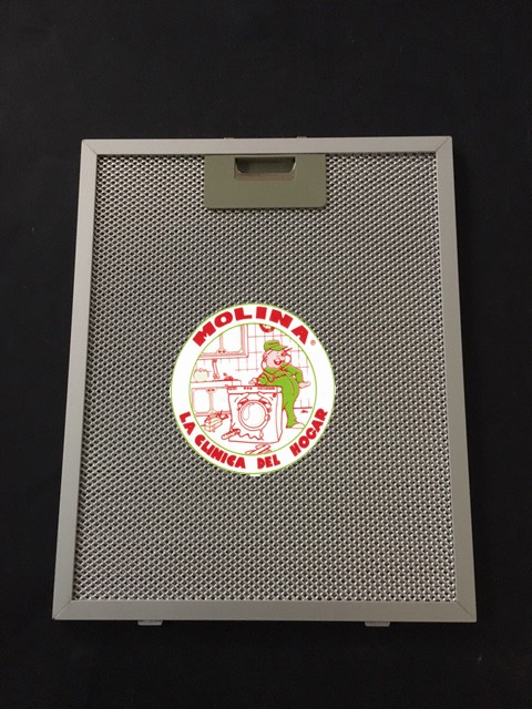 Filtro metálico campana extractora, Fagor, Aspes, Brandt, Edesa, Mabe, 26x31,8 cm. con marco.