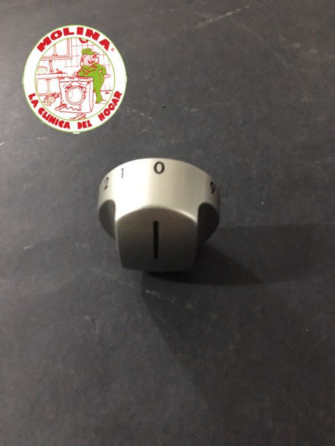 Mando conmutador horno grupo Electrolux, Zanussi, Corberó, Aeg, 10 posiciones, color plata.