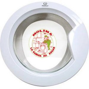 Puerta escotilla lavadora Indesit, Ariston, diam. 41,5 cm.