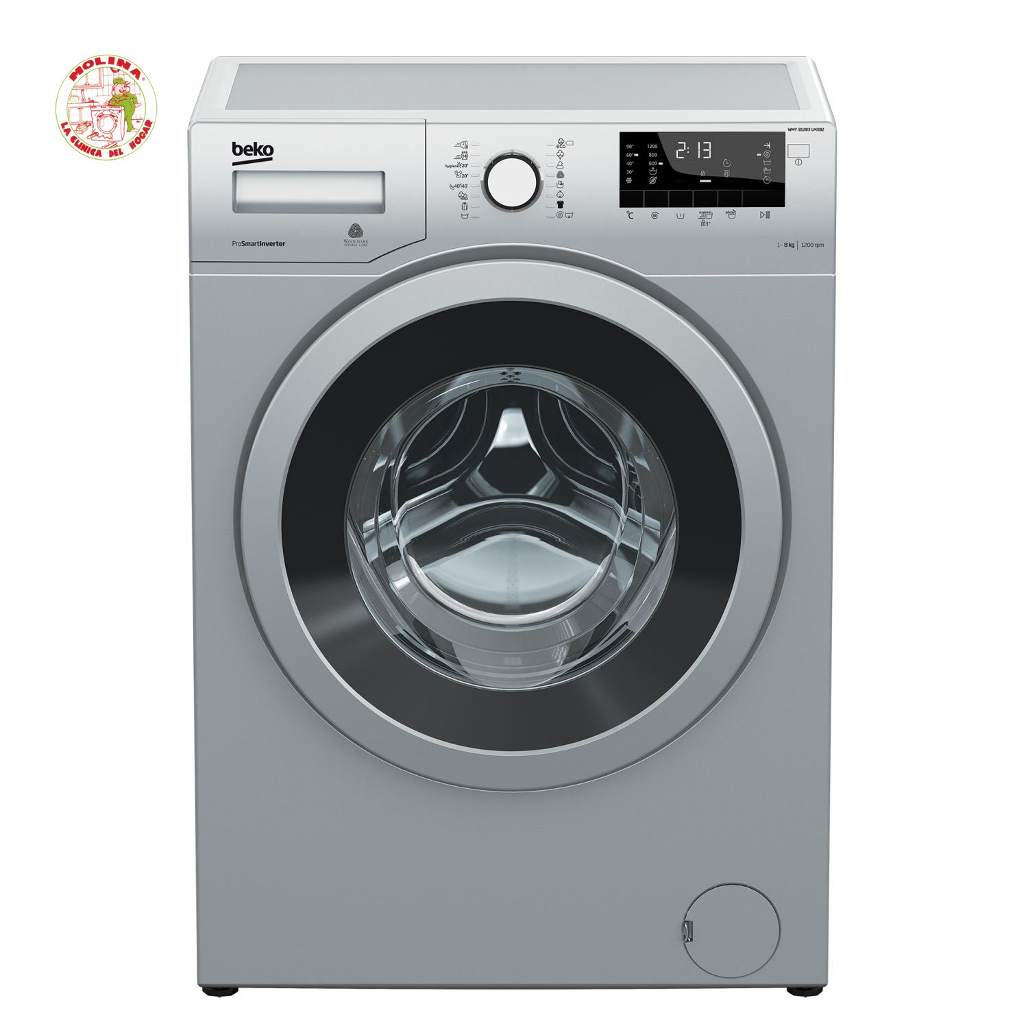 Lavadora Beko WMY-81283 LMXB2-inox. 1200 r.p.m. 8 kgs.