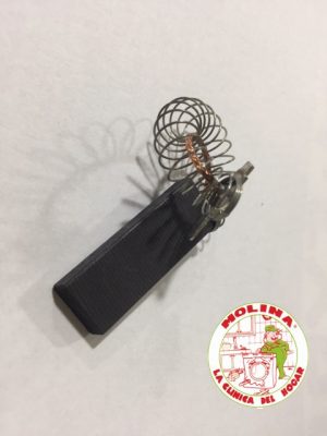 Escobilla motor 5x12,5mm. con conector, Electrolux, Zanussi, Corberó, Aeg,