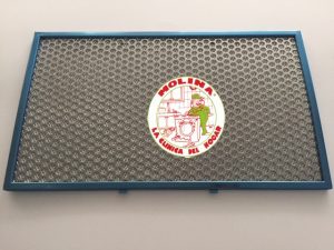 Filtro metálico campana extractora Teka, Toshiba, 22,5x38 cm. con marco, 1 unidad.