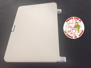 Tapa exterior bomba lavadora Bosch, Balay, Siemens, 12,7x9 cm.