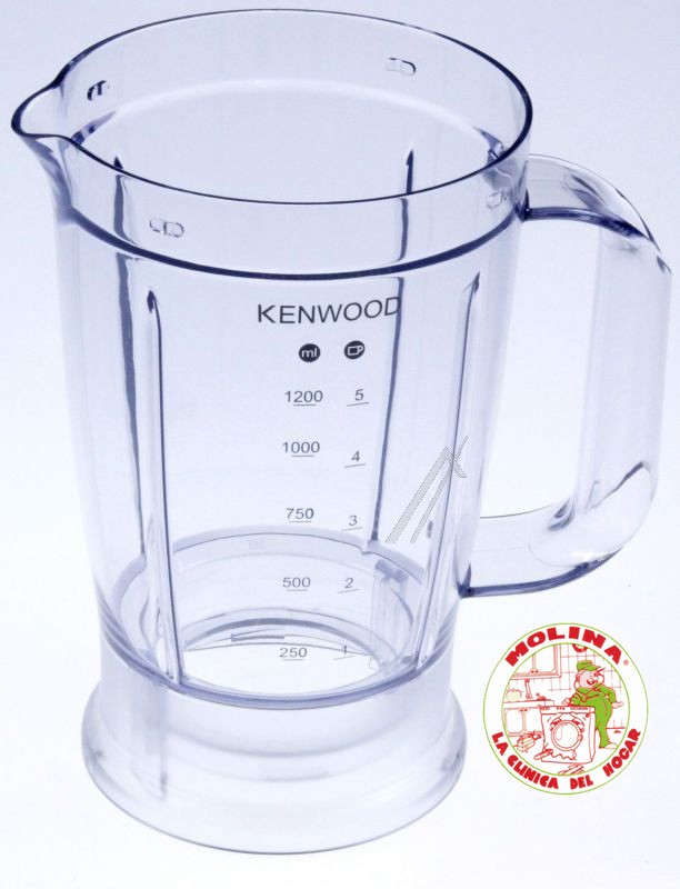 Jarra batidora de vaso Kenwood de plástico.
