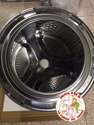 Bombo con eje roscado lavadora Bosch, Siemens, Balay, Neff, 38x30x113 mm.