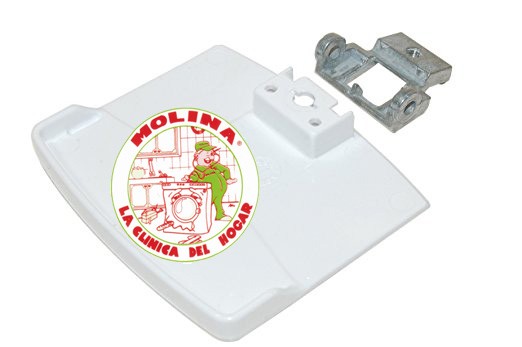 Maneta+fijación cierre escotilla lavadora Whirlpool,