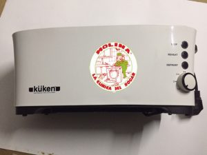 Tostator Küken 2 bocas dobles 1350W blanco.