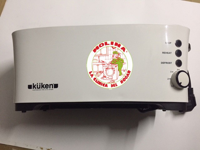 Tostator Küken 2 bocas dobles 1350W blanco.