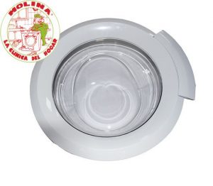 Puerta escotilla lavadora Bosch, Siemens, Balay, Neff, 8 kgs. blanca.