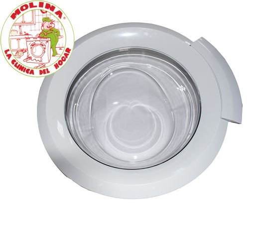 Puerta escotilla lavadora Bosch, Siemens, Balay, Neff, 8 kgs. blanca.