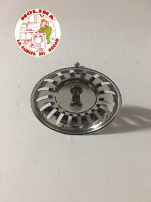 Tapón fregadera-rejilla Teka eje 5x55 mm.