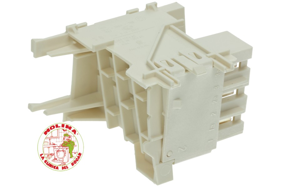 Interruptor paro marcha lavavajillas Bosch, Balay, Neff, Siemens, ETC. 6 terminales.