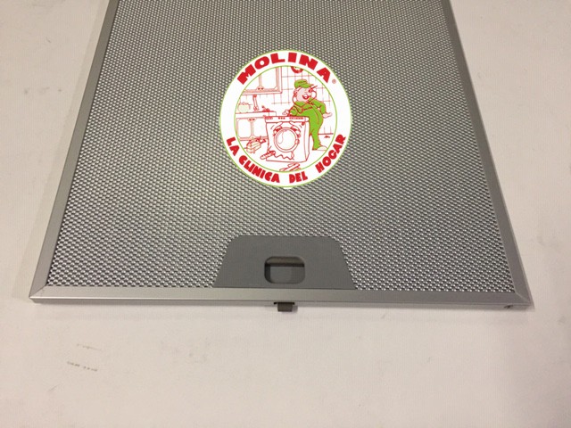 Filtro metálico campana extractora, Bosch, Balay, Franke, Neff, Pitsos, Siemens, Viva, 28x35 cm.