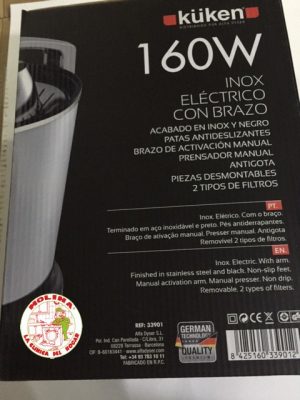 Exprimidor KÚkken inox. con brazo.