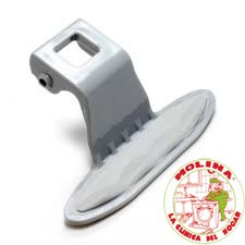 Maneta, Manilla, cierre puerta escotilla lavadora Lg, gris.