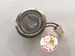 Foco luz halógena campana extractora 12V, 20W, diam. 5,5cm.