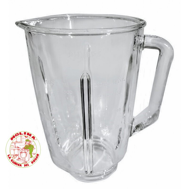 Jarra cristal batidora Philips.