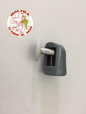 Rueda, rodamiento mampara ducha-baño, oscilante 23x5mm.