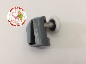 Rueda, rodamiento mampara ducha-baño, oscilante 23x5mm.
