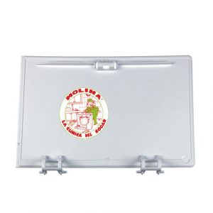 Tapa inferior frontal secadora Bosch, Balay, Siemens, Neff,, 26x18 cm.