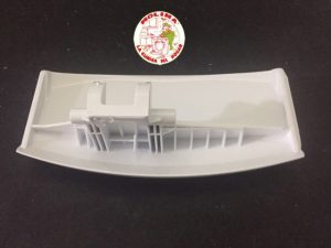 Maneta, Manilla, cierre puerta escotilla lavadora Electrolux, Zanussi, Corberó, Aeg, blanca.