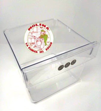 Cajón verdura frigorífico Fagor, Edesa, Aspes, 25,5x21,5x28 cm.