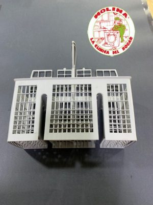 Cesto cubiertos lavavajillas Bosch, Balay, Siemens, 23x9 cm.