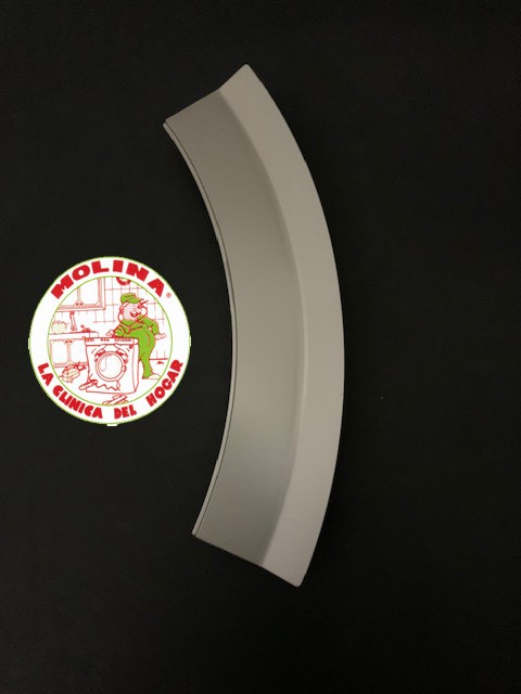 Maneta-cierre puerta escotilla lavadora Bosch, Balay, Siemens, plateada.