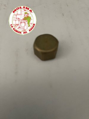 Tapón latón 3/8" hembra.