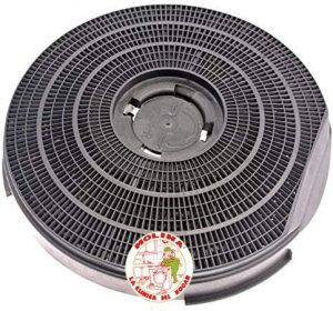 Filtro carbón activo campana extractora Bosch, Ignis, Candy, etc. diam. 24 cm, 1 unidad.