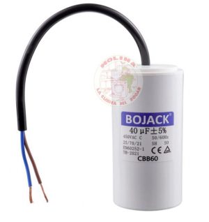 CONDENSADOR DE TRABAJO 40nf. 400V - 500V.