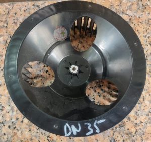 Turbina motor ventilador deshumidificador 19,5cm diametro