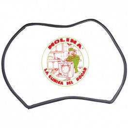 Burlete puerta horno Bosch, Siemens, Balay, 25×44 cm., cerrado, redondeado, ganchos hacia arriba.